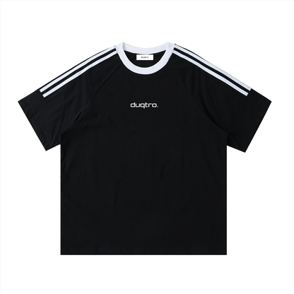 DUQTRO. TAPE CREWNECK T-SHIRT