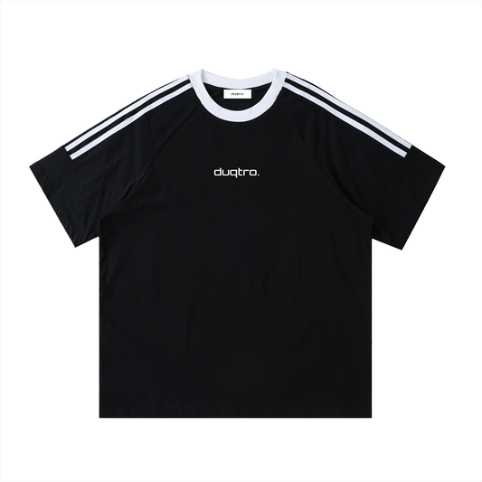 DUQTRO. TAPE CREWNECK T-SHIRT