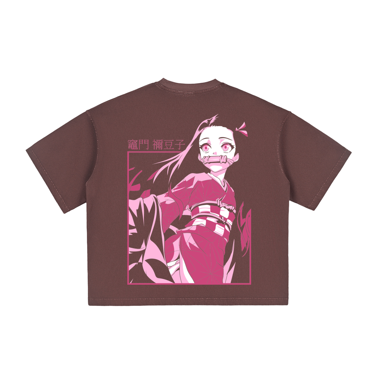Vintage Washed Boxy T-Shirt - Nezuko