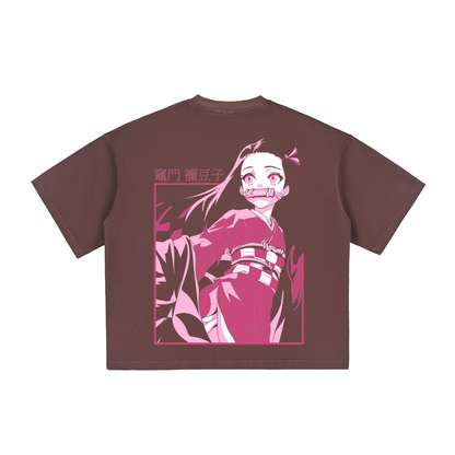 Vintage Washed Boxy T-Shirt - Nezuko