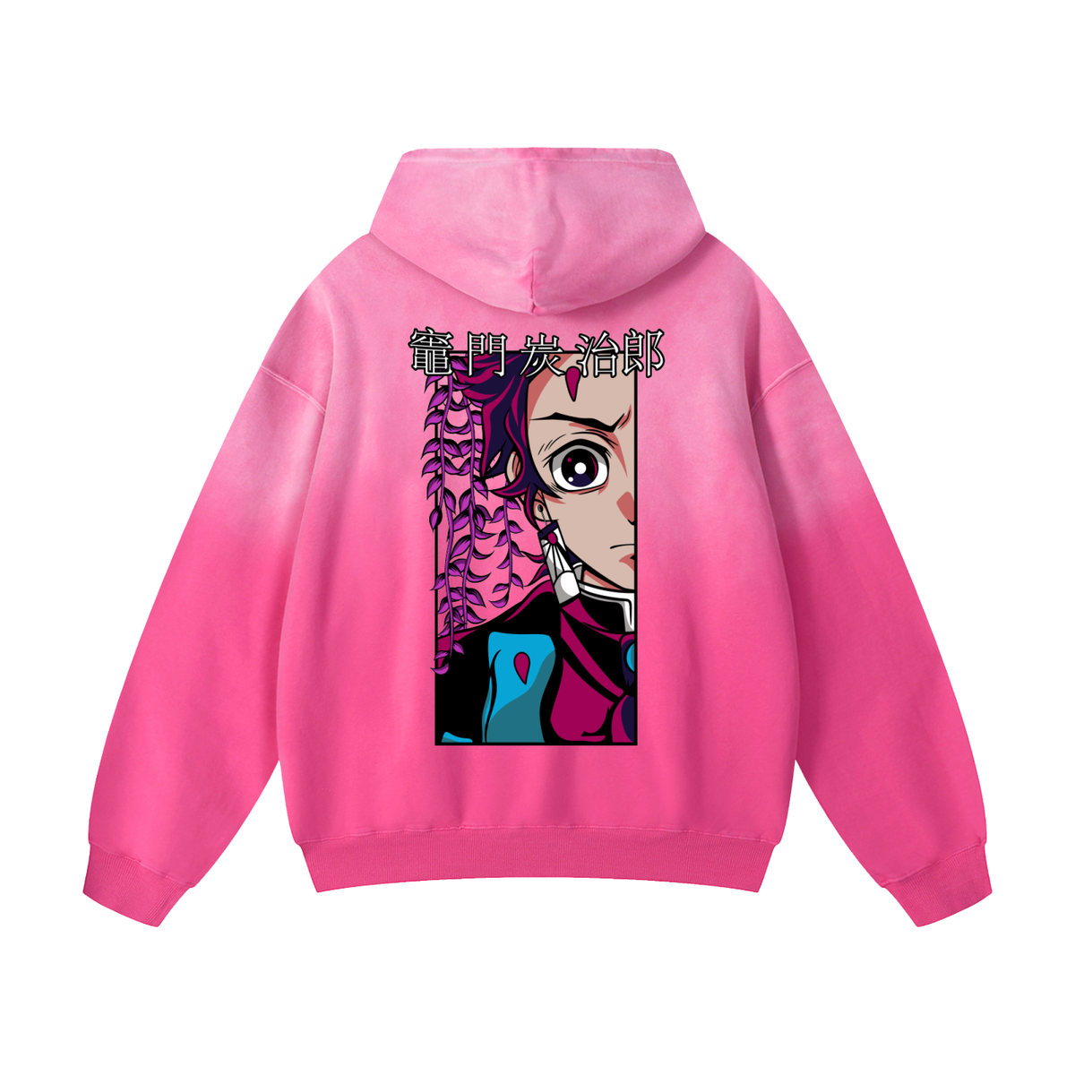 Sunfade Oversized Hoodie - Tanjiro