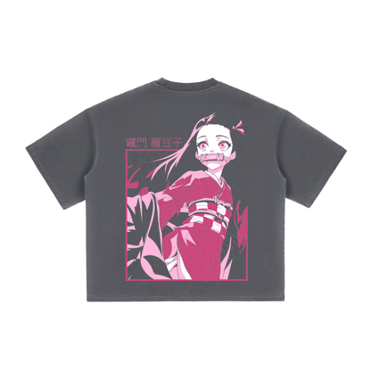 Vintage Washed Boxy T-Shirt - Nezuko