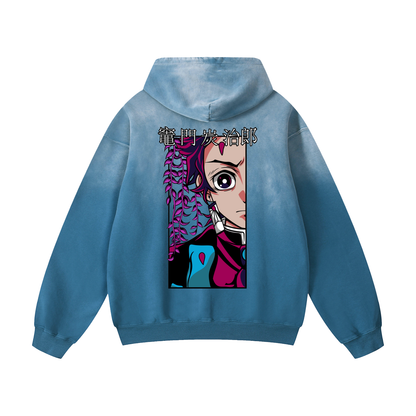 Sunfade Oversized Hoodie - Tanjiro