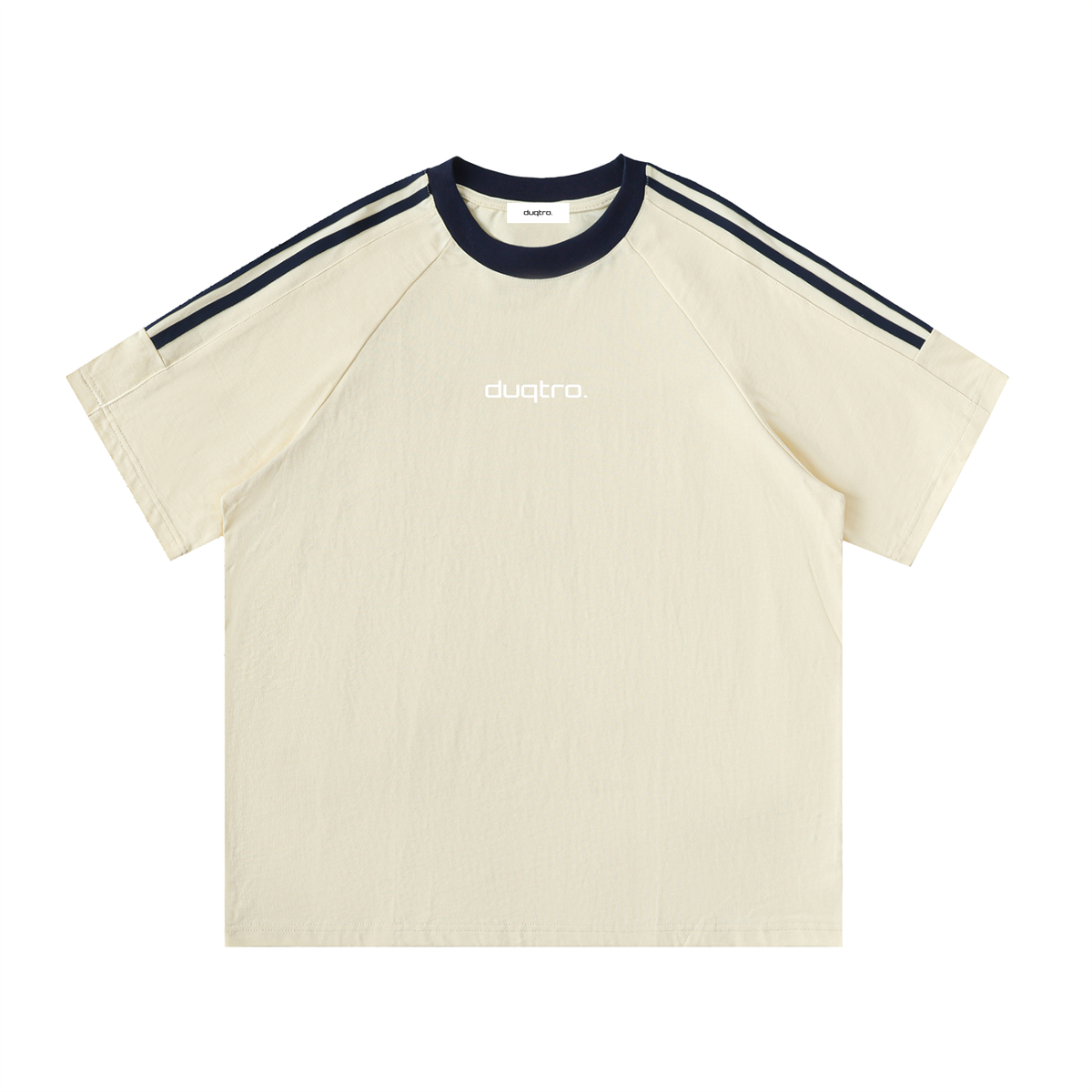 DUQTRO. TAPE CREWNECK T-SHIRT