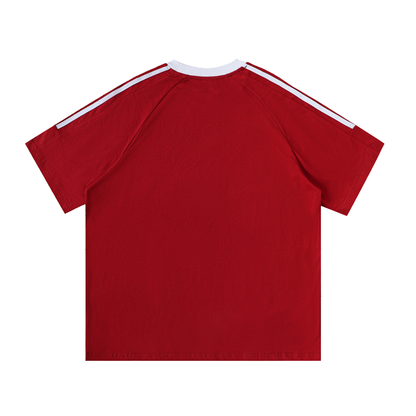 DUQTRO. TAPE CREWNECK T-SHIRT