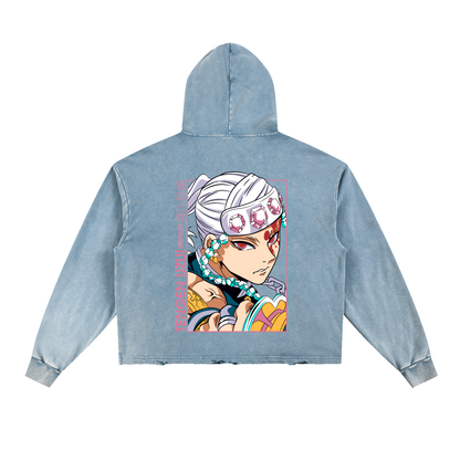 Vintage Washed Hoodie - Tengen Uzui