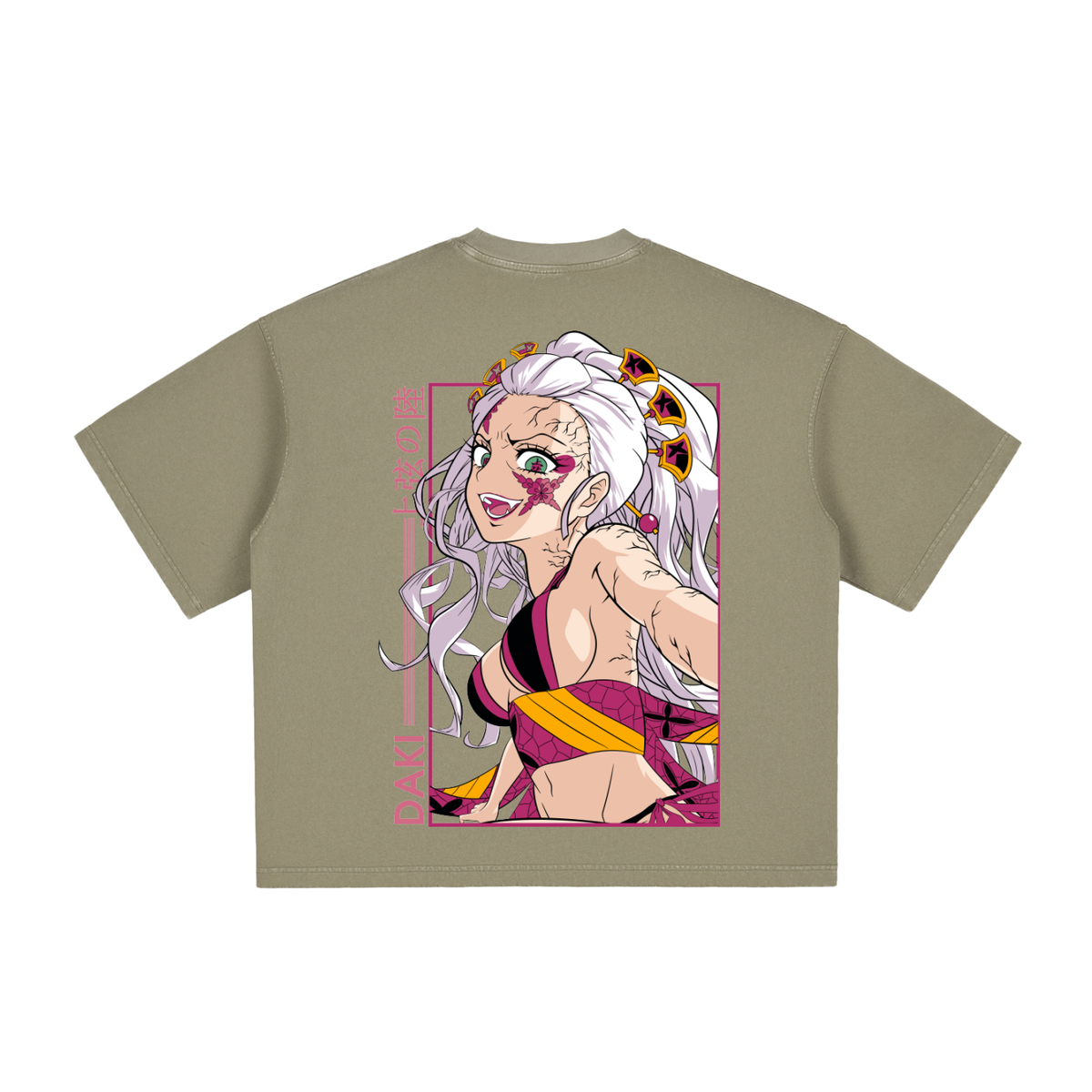 Vintage Washed Boxy T-Shirt - Daki