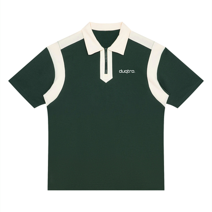 DUQTRO. ZIP POLO SHIRT