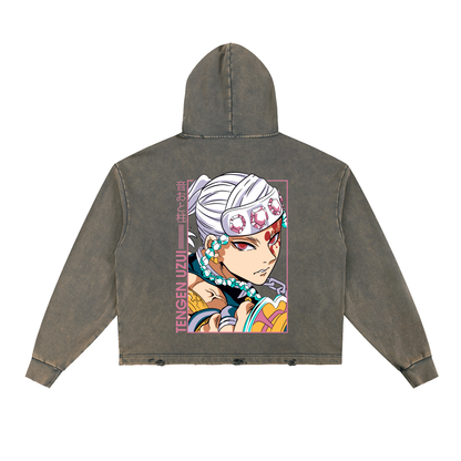 Vintage Washed Hoodie - Tengen Uzui