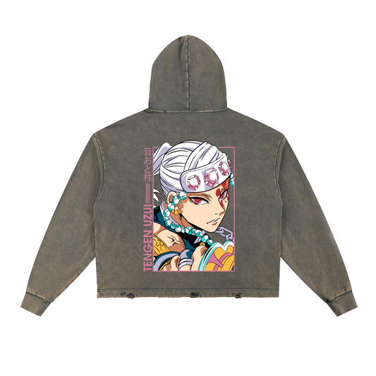Vintage Washed Hoodie - Tengen Uzui