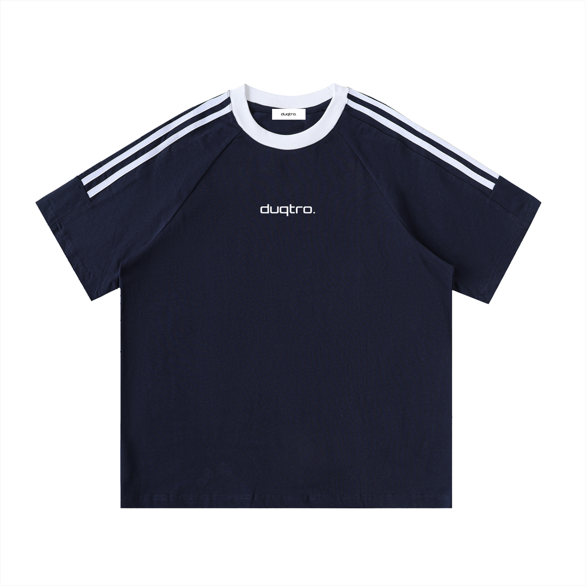 DUQTRO. TAPE CREWNECK T-SHIRT