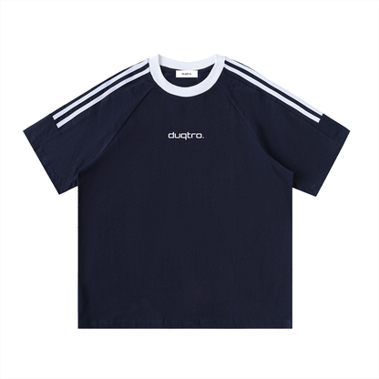 DUQTRO. TAPE CREWNECK T-SHIRT