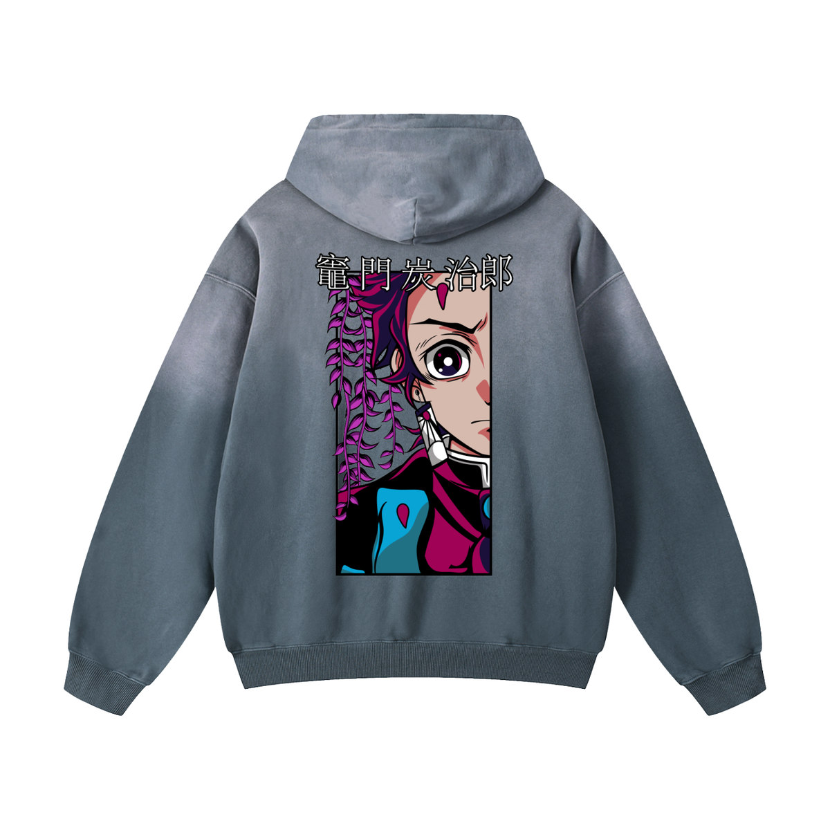 Sunfade Oversized Hoodie - Tanjiro
