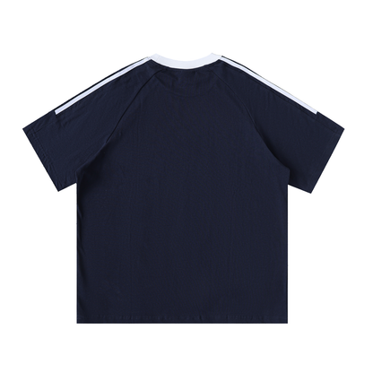 DUQTRO. TAPE CREWNECK T-SHIRT